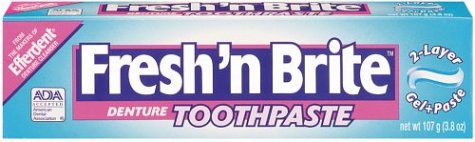 Fresh 'n Brite Denture Toothpaste 3.8 Ounce