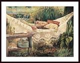 Under the Shade Tree, Art Poster by Mary Dulon, with Wood Frame, poster size: 43 x 34