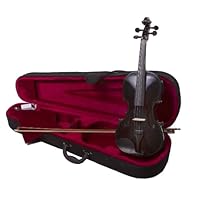 Full Size Violin 4 X 4 with Case - Black Color