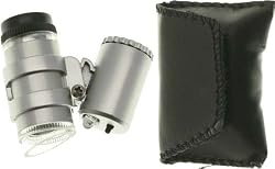 SE Mini 45X Brass Microscope w/ Illuminator