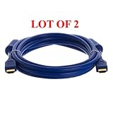 2-PACK 10-FT HDMI M/M CABLE for HDTV/DVD PLAYER HD LCD TV(Blue)