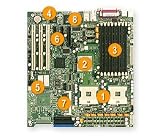 SUPERMICRO X6DHE-G2 - mainboard - extended ATX - E7520 (X6DHE-G2-O)