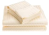600-Thread-Count Stripe King Sheet Set, Bone