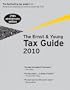 Ernst and Young Tax Guide 2010 (For Preparing Your 2009 Taxes) (Ernst & Young Tax Guide)
