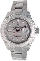 Rolex Mens Stainless Steel And Platinum Yachtmaster Silver Factory Dial