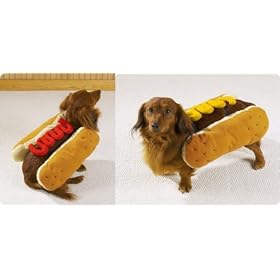 Casual Canine Hot Diggity Dog with Katchup Dog Halloween Costume Small