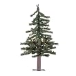 24" x 16.5" Natural Alpine Pre-Lit Tree