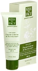 Kiss My Face Organics Cell Mate Facial Creme and Sunscreen, SPF 10, 1-Ounce Tubes (Pack of 3)