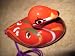 Aesthetic Ceramic Ocarina Soprano G -- Cute (Red w. other color strips) - Easy to learn to play
