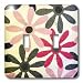 Florene Sixties - Gray Red and Pink Pinwheels - Light Switch Covers - double toggle switch