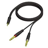 Produkt-Bild: ah Cables ProCab Serie REF713 Twin Instrumentenkabel 3,5 mm Klinke stereo auf 2 x 6,5 mm Klinke mono 1,5 m