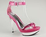 Sequin Strap Mirror Heel