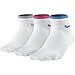 3 Pair Nike Womens Performance Cotton Lightweight Quarter Socks