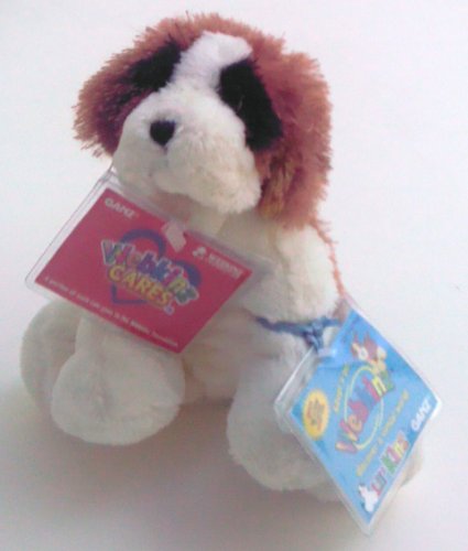 Webkinz Cares Lil Kinz ST BERNARD - (with adoption code and red WEBKINZ CARES code)