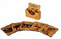 Set Of 6 Chinese Painting Bamboo Coasters