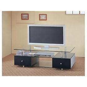 Glass TV Stand 19 Inch by Coaster