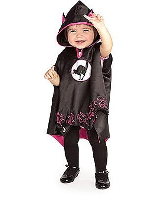 Black Cat Cape   Toddler 1 2 years, (Size 2 4 USA)
