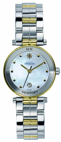 Michel Herbelin 12886/BT19 - Reloj analógico de cuarzo para mujer con correa de acero inoxidable, color multicolor