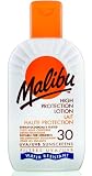 Malibu High Protection Sun Lotion - Water Resistant Sunscreen SPF30 200ml