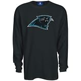 Reebok - Reebok Carolina Panthers Black Thermal Long Sleeve Top