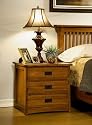 CF Oakton - American Craftsman Mission Style 3 Drawer Nightstand