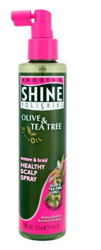 Smooth N Shine Olive and Tree Revivoil Weave and Braid Healthy Scalp Spray, 7.4-Ounce (Pack of 3)