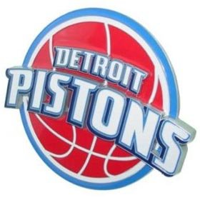 Detroit Pistons Logo Trailer Hitch Cover Made w/ Quality Craftsmanship and Intricate Detail
