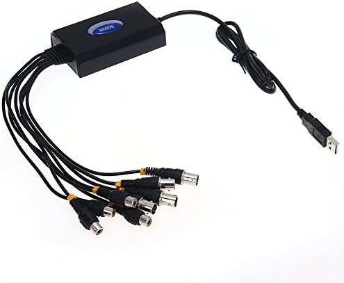 4 Channel USB 2.0 DVR Real-time Video Audio Recorder Capture Card Adapter CCTV Security Camera System