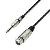 Produkt-Bild: Adam Hall Cables K3BFV0300 Mikrofonkabel XLR female auf 6,3 mm Klinke stereo 3m