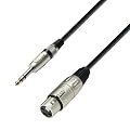 Adam Hall Cables K3BFV0300 Mikrofonkabel XLR female auf 6,3 mm Klinke stereo 3m