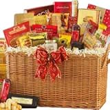 SCHEDULE YOUR DELIVERY DAY! Snack Time Sweet and Savory Gourmet Food Gift Basket with Smoked Salmon