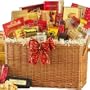 Snack Time Sweet and Savory Gourmet Food Gift Basket with Smoked Salmon