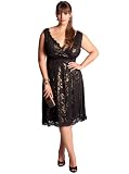 IGIGI by Yuliya Raquel Plus Size Leigh Lace Dress in Gold 14/16