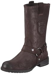 Jette Joop Emblem 2 Flat Mid Boot 63/12/02062, Damen, Stiefel, Braun (darkbrown/bronze 868), EU 37.5 (UK 4.5) (US 4.5)