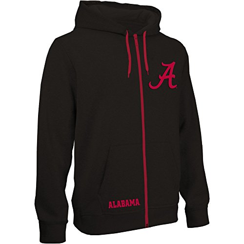 Alabama Crimson Tide Zip Up Hooded Sweatshirt Black
