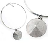 SG Paris Choker A.Rhodium Argente Necklace Choker Metal Summer Women Organics Fashion Jewelry / Hair Accessories Circle