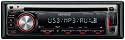 Kenwood KDC-414 UA CD-MP3-Tuner (Front-USB und AUX-In) schwarz