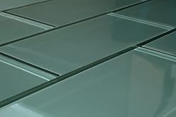Reflections Subway Glass Tile 3x6" Clear Tide Teal (min order 48SF)