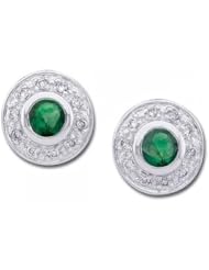 Emerald & Diamond Earrings