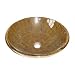 Forgee Ancient Symbol Glass Bathroom Vessel Sink