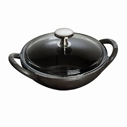 Staub Cast Iron 1/2 qt. Baby Wok - Black Matte