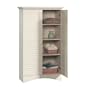 Antique White Bathroom / Laundry Room / Bedroom Linen Storage Organizer Cabinet / Armoire