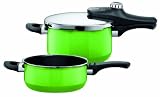 Produkt-Bild: Silit 1010171711 Schnellkochtopf Sicomatic econtrol Duo 4.5 und 3 Liter, lemon green