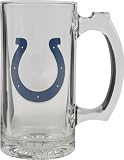 Indianapolis Colts Beer Mug: 3D Logo Glass Tankard