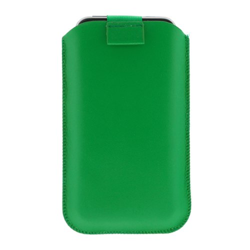 GTMax Green Universal Vertical Soft Pouch Case for BlackBerry Bold 9650 / Curve 8530 / Bold 9700 / Storm2 9550 / 8900 Curve / 8220 Pearl Flip