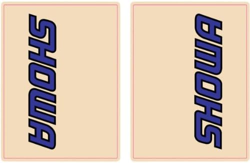 FLU Designs Inc. Upper Fork Showa Decal - Blue/Black 01011