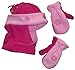 N'Ice Caps Girls Wrap Around Micro Fleece Embroidered Set