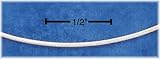 Sterling Silver Round Omega Chain Necklace - 18 inch