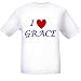 I LOVE GRACE - Name-series - White T-shirt