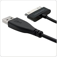 Extra Long 6 Foot iPhone / iPod / iPad USB Charge and Sync Cable Made of Premium Rubberized Non-tangle Material - Black